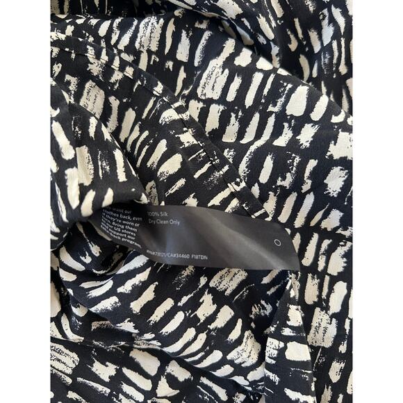 Eileen Fisher 100% Silk Mini Dress Womens 1X Black Boho Chic Artsy Miniamlist - Picture 15 of 15